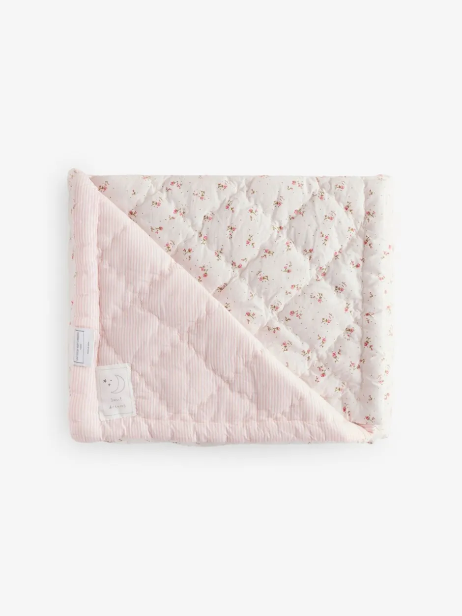 Babyartikelen En Slaapzakken |The White Company Reversible Floral Quilt Cot Bed