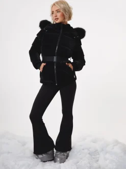 Jassen En Jacks|Threadbare High Shine Belted Parka Ski Jacket