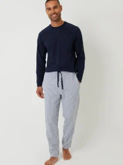 Pyjama's|Threadbare Long Sleeve Top & Stripe Joggers Pyjamas Set