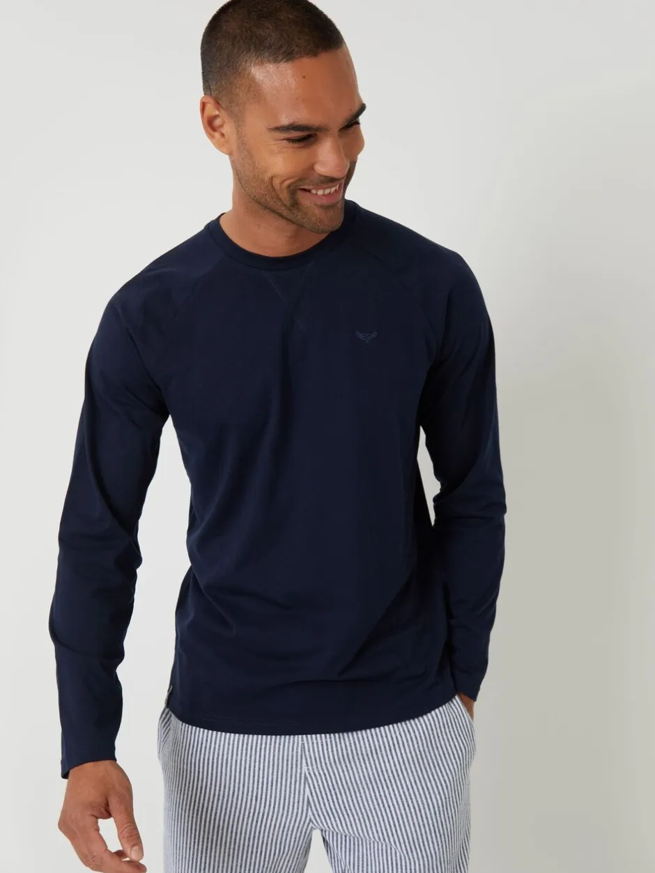 Pyjama's|Threadbare Long Sleeve Top & Stripe Joggers Pyjamas Set