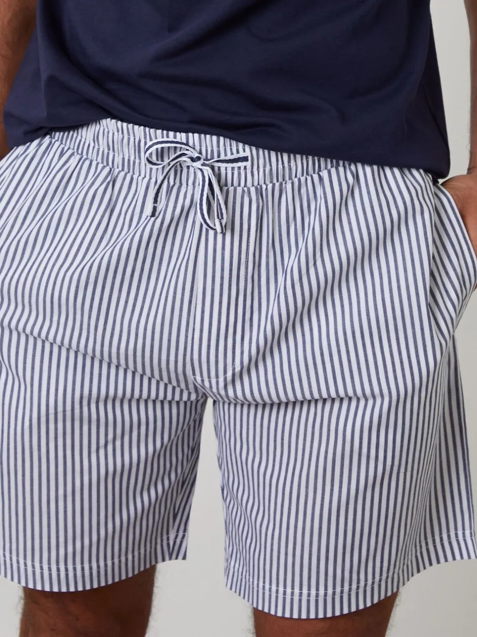 Pyjama's|Threadbare Stripe Short Sleeve Pyjamas Set 2 Pack