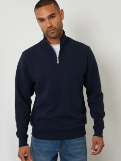 Sweaters En Hoody´S|Sweaters En Hoody´S|Threadbare Textured Quarter Zip Sweatshirt