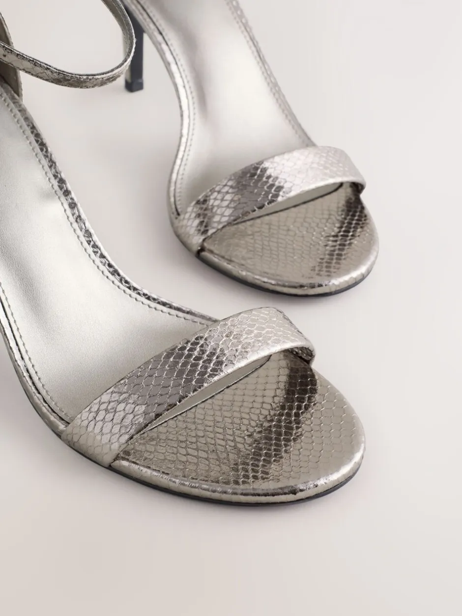 Schoenen Met Hakken*Next - Forever Comfort® Strappy Heeled Sandals Tin