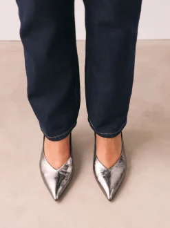 Schoenen Met Hakken|Next - Puntige lage naaldhakken schoenen Tin