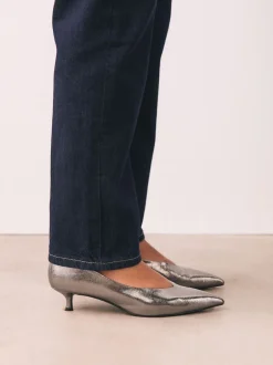 Schoenen Met Hakken|Next - Puntige lage naaldhakken schoenen Tin