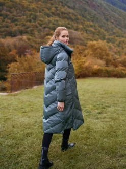 Jassen En Jacks|Moederschap|Seraphine - Lange 3-In-1 Zwangerschaps- en Draagjas Puffa Coat Tingrijs