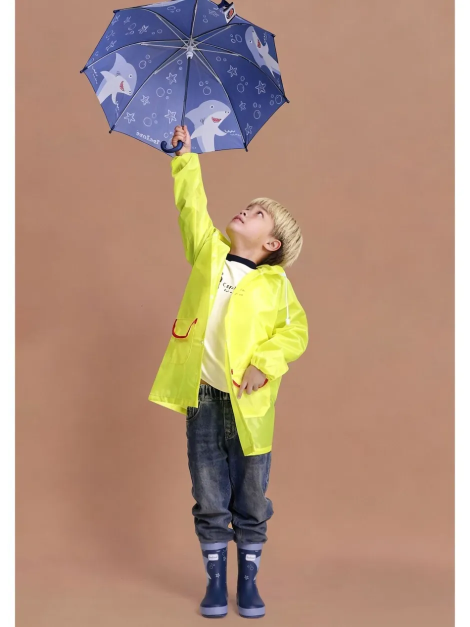 Laarzen|Toezone Boys Blue Shark Waterproof Wellies