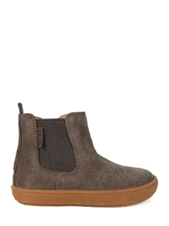 Boots|Toezone River Bruin suède leren Boots met kruisje en rits voor Jongens