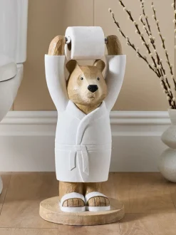 Badkameraccessoires*Next Toiletrolhouder en opberger Naturel Bertie Bear