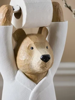 Badkameraccessoires*Next Toiletrolhouder en opberger Naturel Bertie Bear