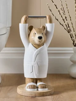 Badkameraccessoires*Next Toiletrolhouder en opberger Naturel Bertie Bear
