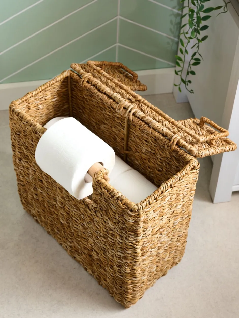 Badkameraccessoires|Next Toiletrolhouder en -opberger van zeegras