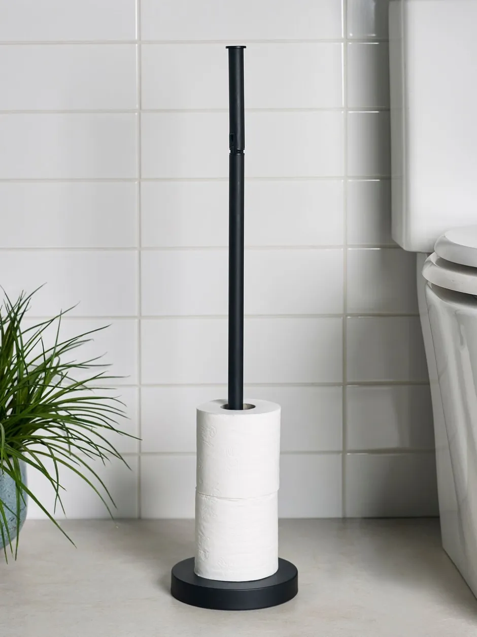 Badkameraccessoires|Next Toiletrolhouder met roterende bovenkant Zwart