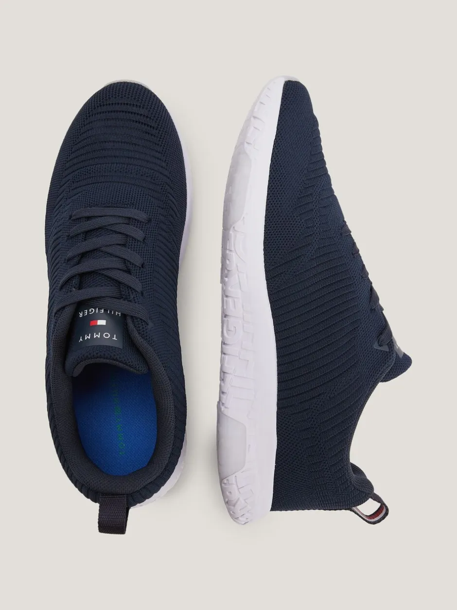 Sneakers|Tommy Hilfiger - Corporate gebreide hardloopschoenen