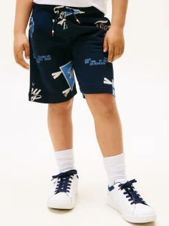 Shorts|Tommy Hilfiger All-Over Logo Print Sweat Shorts