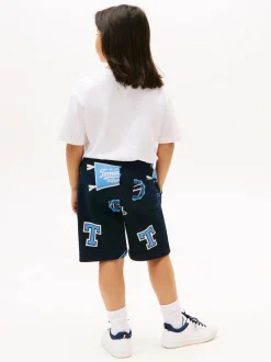Shorts|Tommy Hilfiger All-Over Logo Print Sweat Shorts
