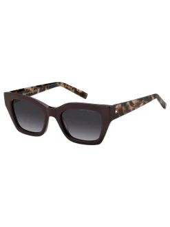 Zonnebril*Tommy Hilfiger Cat Eye Sunglasses in Burgundy and Pink Havana