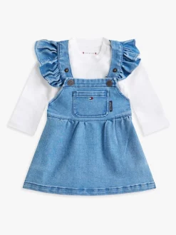 Rompertjes En Tuinbroeken|Tuinbroeken|Tommy Hilfiger denim tuinbroek