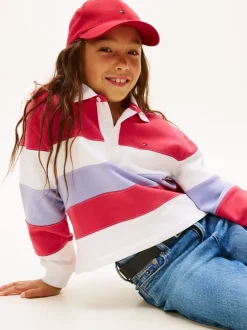 Overhemden En Blouses*Tommy Hilfiger Essential Colour-Blocked Long Sleeve Polo Shirt