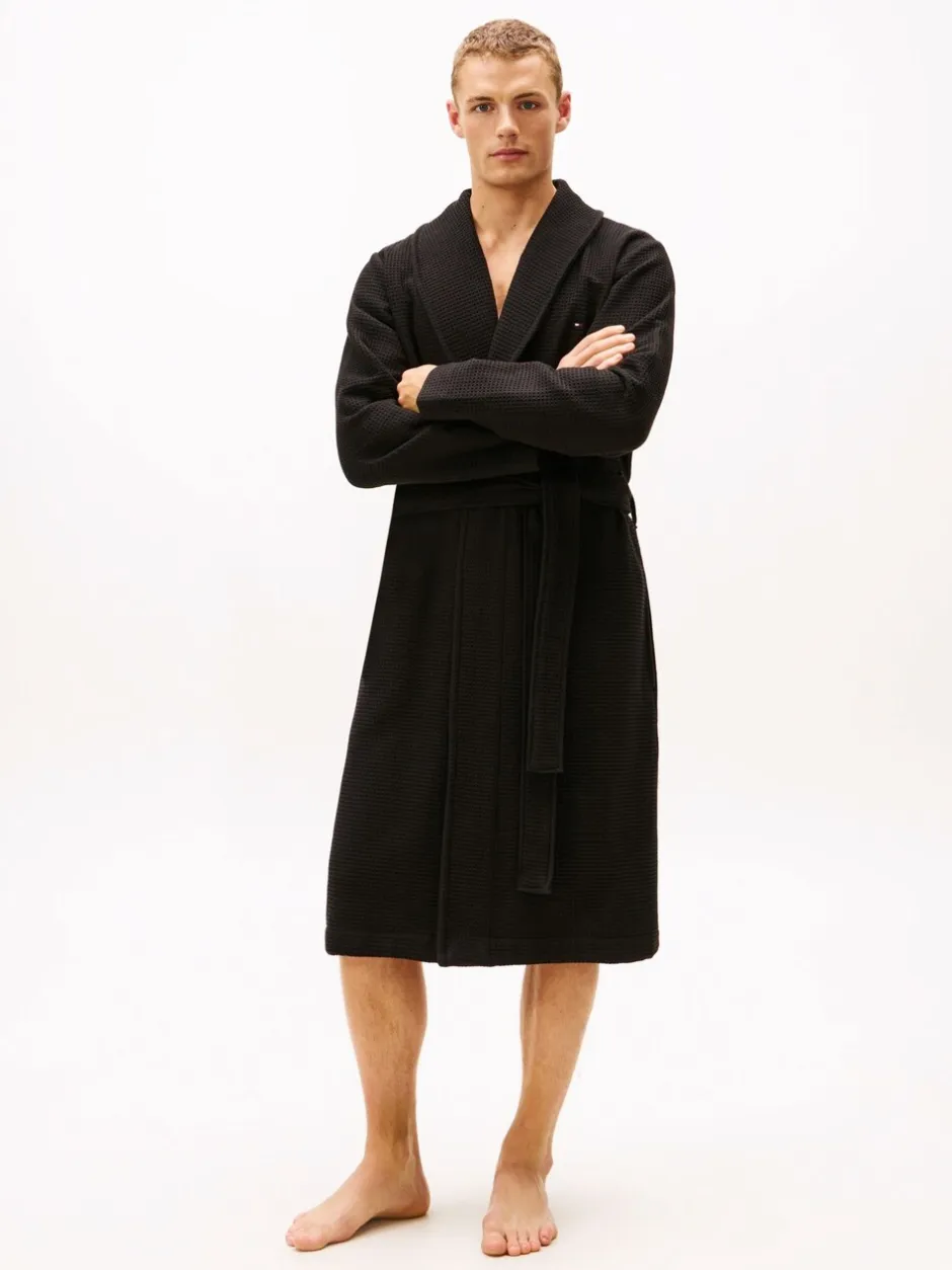 Kamerjassen En Badjassen*Tommy Hilfiger Essential Waffle Knit Robe