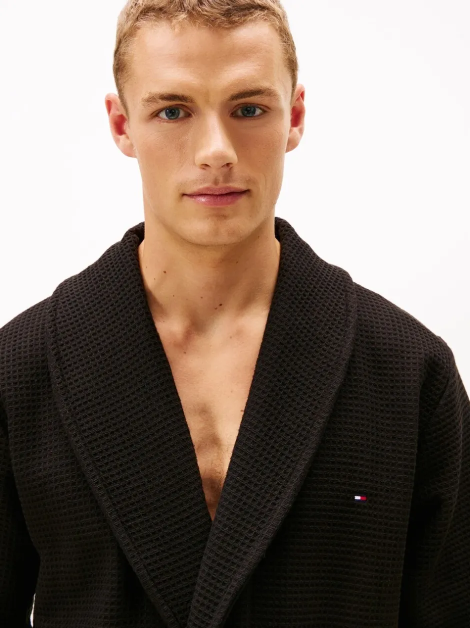 Kamerjassen En Badjassen*Tommy Hilfiger Essential Waffle Knit Robe
