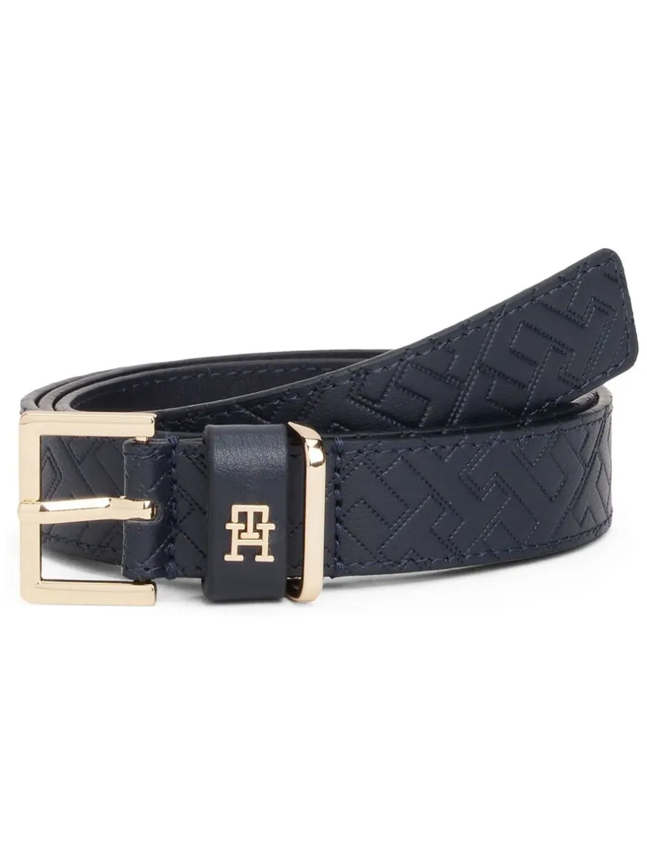 Ceintuurs|Tommy Hilfiger Leather Embossed Logo Belt