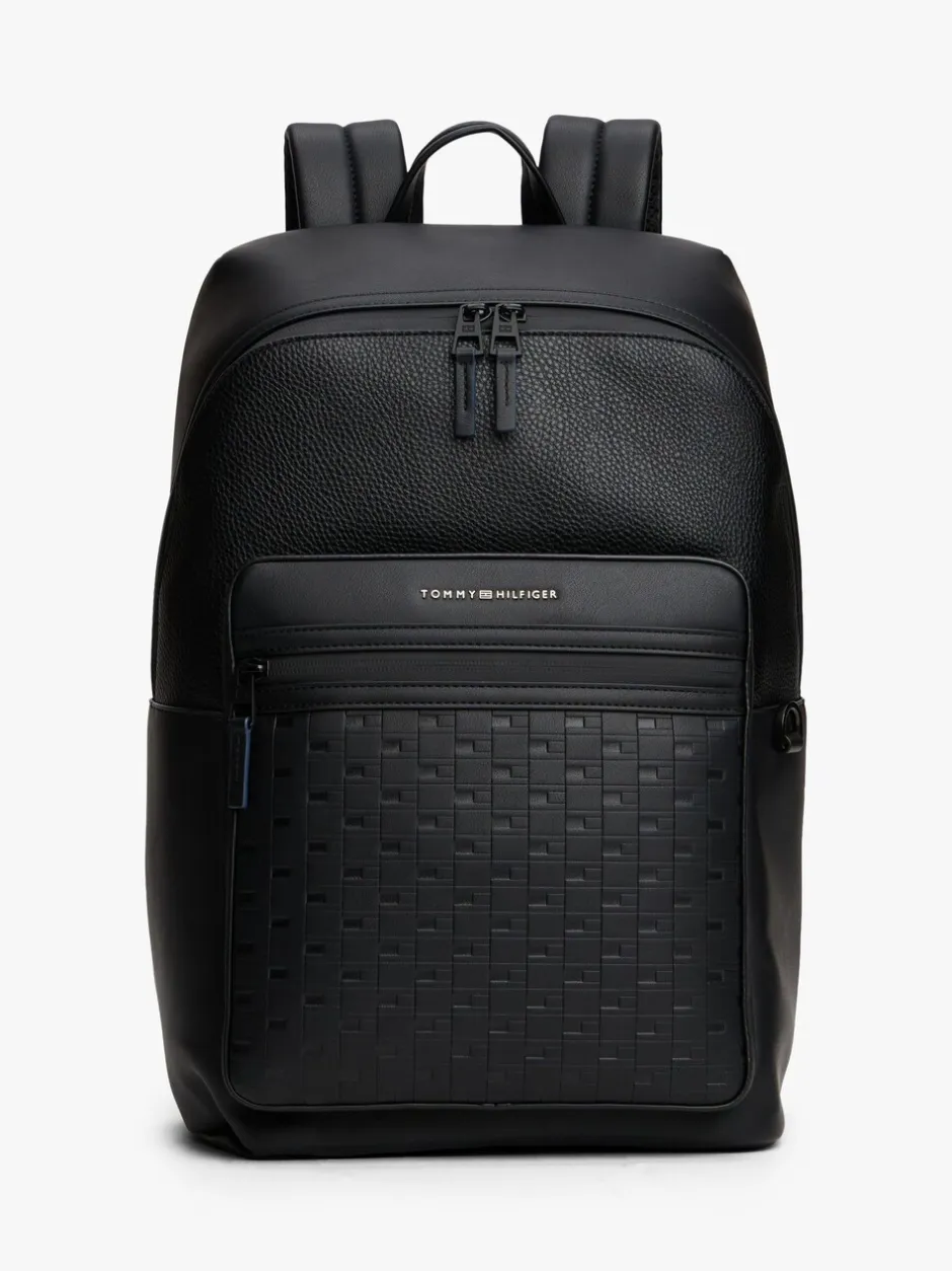 Tassen*Tommy Hilfiger Modern Repeat Flag Mixed Texture Backpack