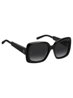 Zonnebril|Tommy Hilfiger oversized zonnebril met vierkant montuur