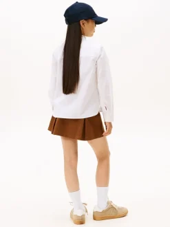 Overhemden En Blouses|Tommy Hilfiger Ruffle Collar Poplin Relaxed Fit Blouse