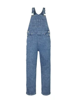 Tuinbroeken|Tommy Hilfiger uniseks denim timmermans bretelbroeken