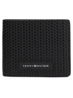 Portemonnees*Tommy Hilfiger Woven Leather Wallet