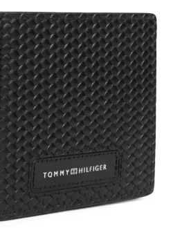 Portemonnees*Tommy Hilfiger Woven Leather Wallet