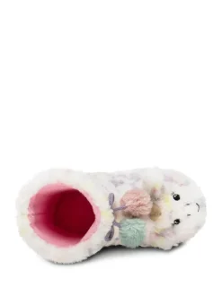 Pantoffels|Pantoffels*Totes Eenhoorn pantoffellaarsjes van imitatiebont voor kinderen