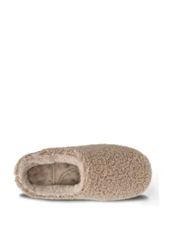 Pantoffels|Totes Isotoner Ladies Borg Swept Back Mules
