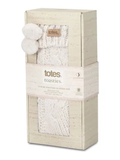 Sokken En Panty's|Totes Toasties Ladies Luxury Chunky Knit Slipper Socks