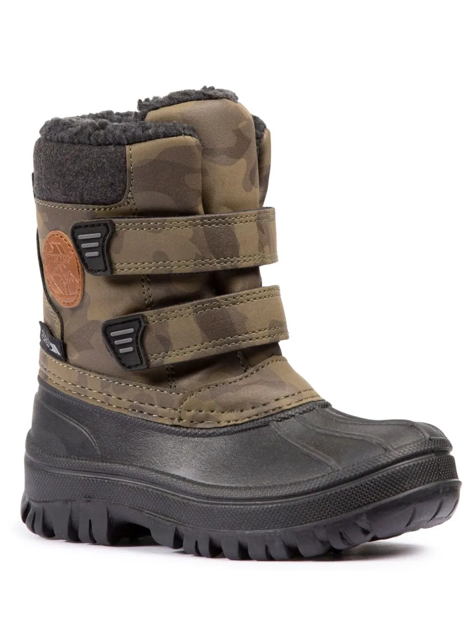 Boots|Trespass - Alex groene uniseks sneeuwlaarzen voor peuters
