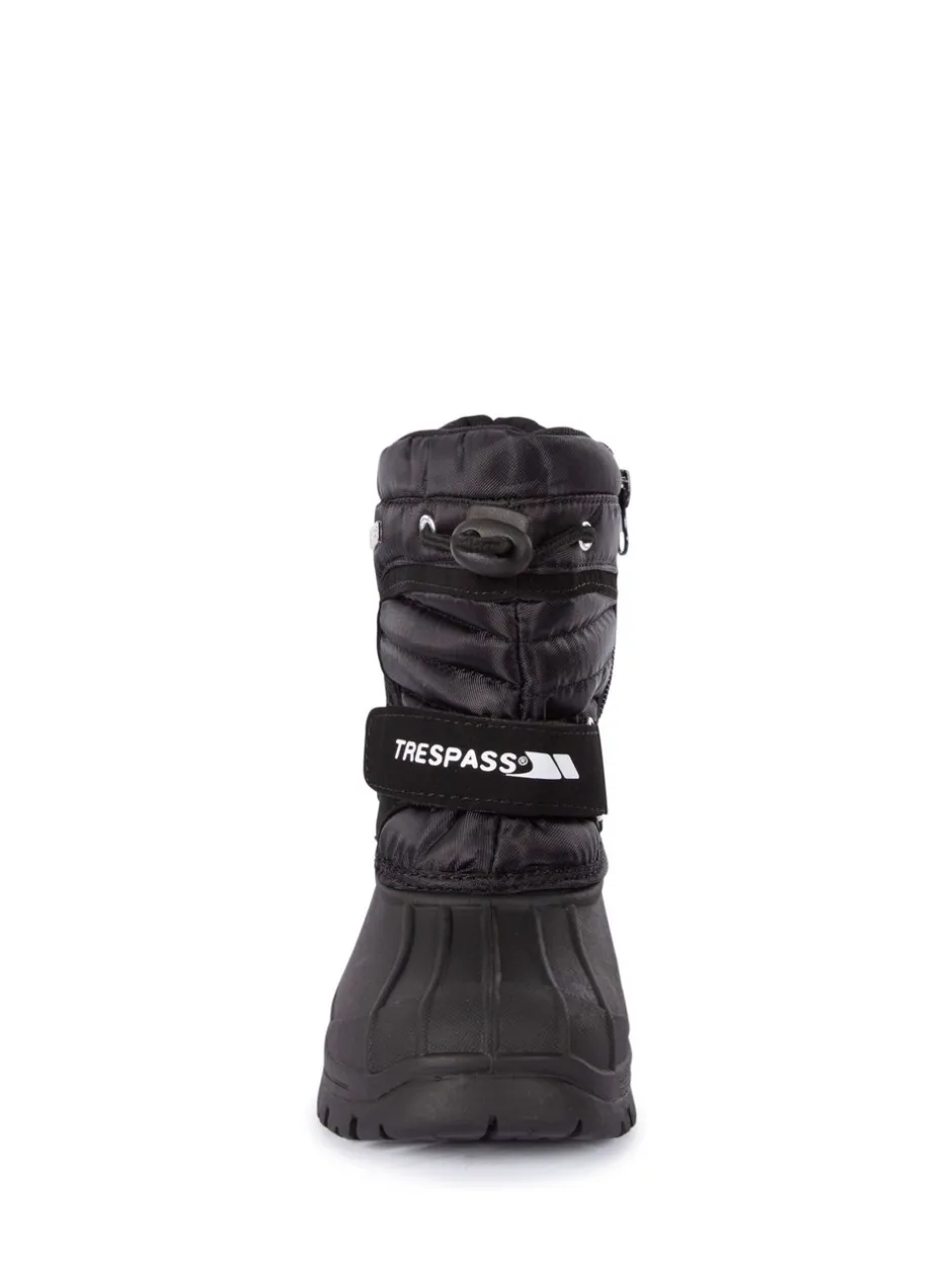 Boots|Trespass Unisex Kids Dodo Black Snow Boots