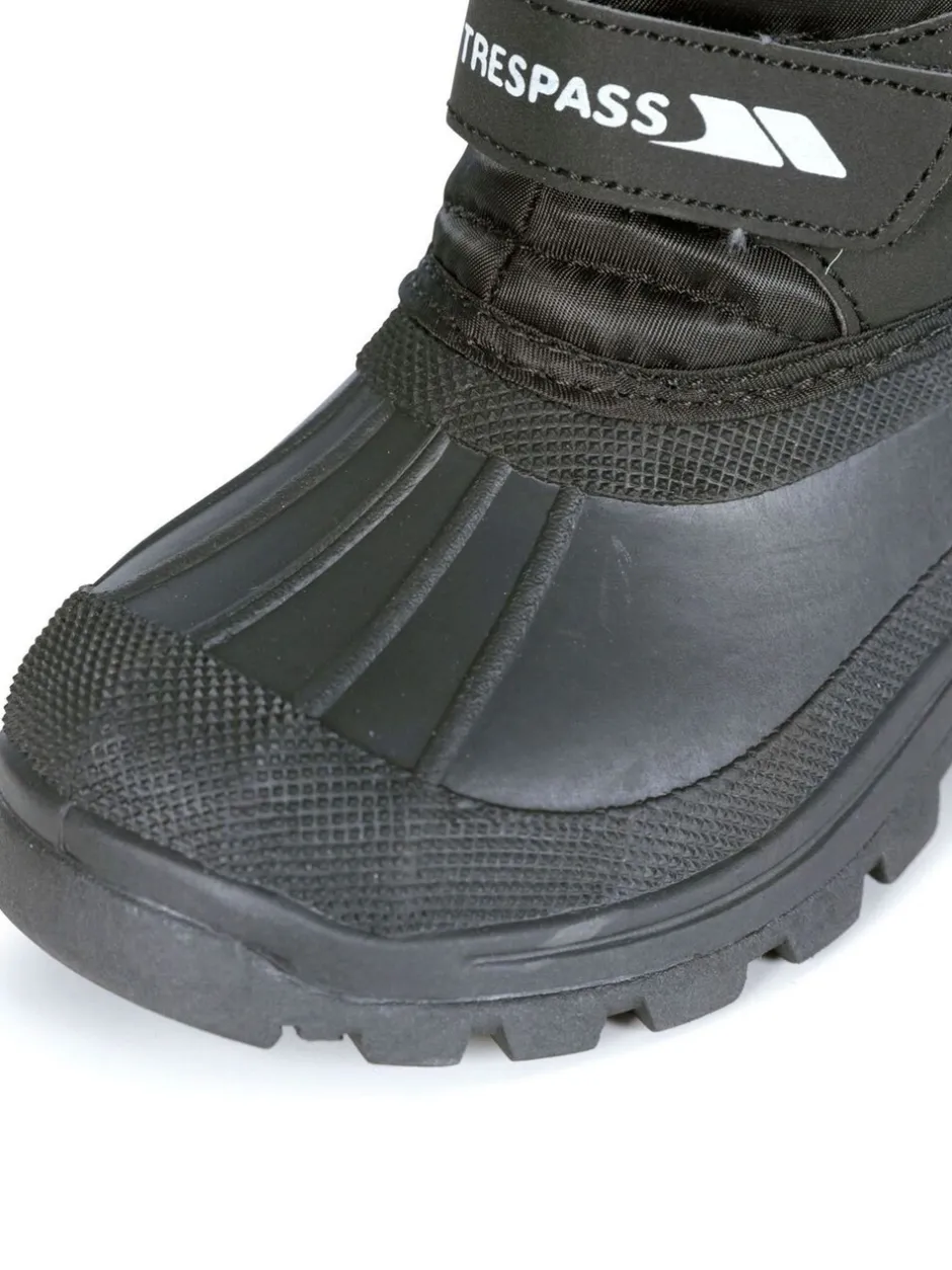 Boots|Trespass Unisex Kids Dodo Black Snow Boots