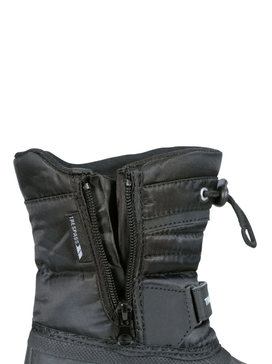 Boots|Trespass Unisex Kids Dodo Black Snow Boots