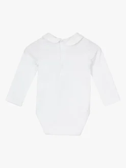 Rompertjes En Hemdjes*Trotters London Little Milo Guardsman White Bodysuit