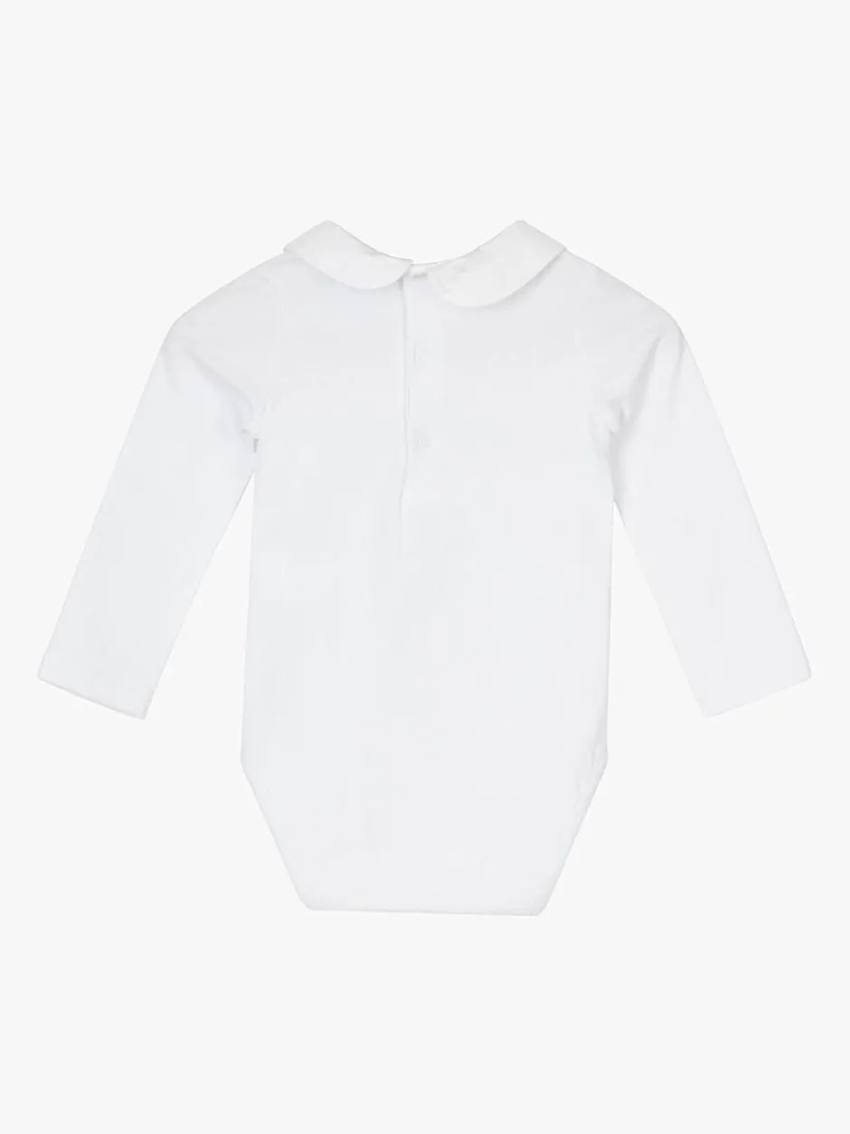 Rompertjes En Hemdjes*Trotters London Little Milo Guardsman White Bodysuit