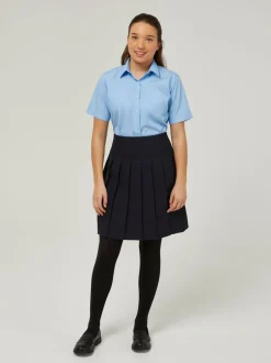 Overhemden En Blouses*Trutex - Verpakking van 2 blauwe schooloverhemden met korte mouwen en regular fit