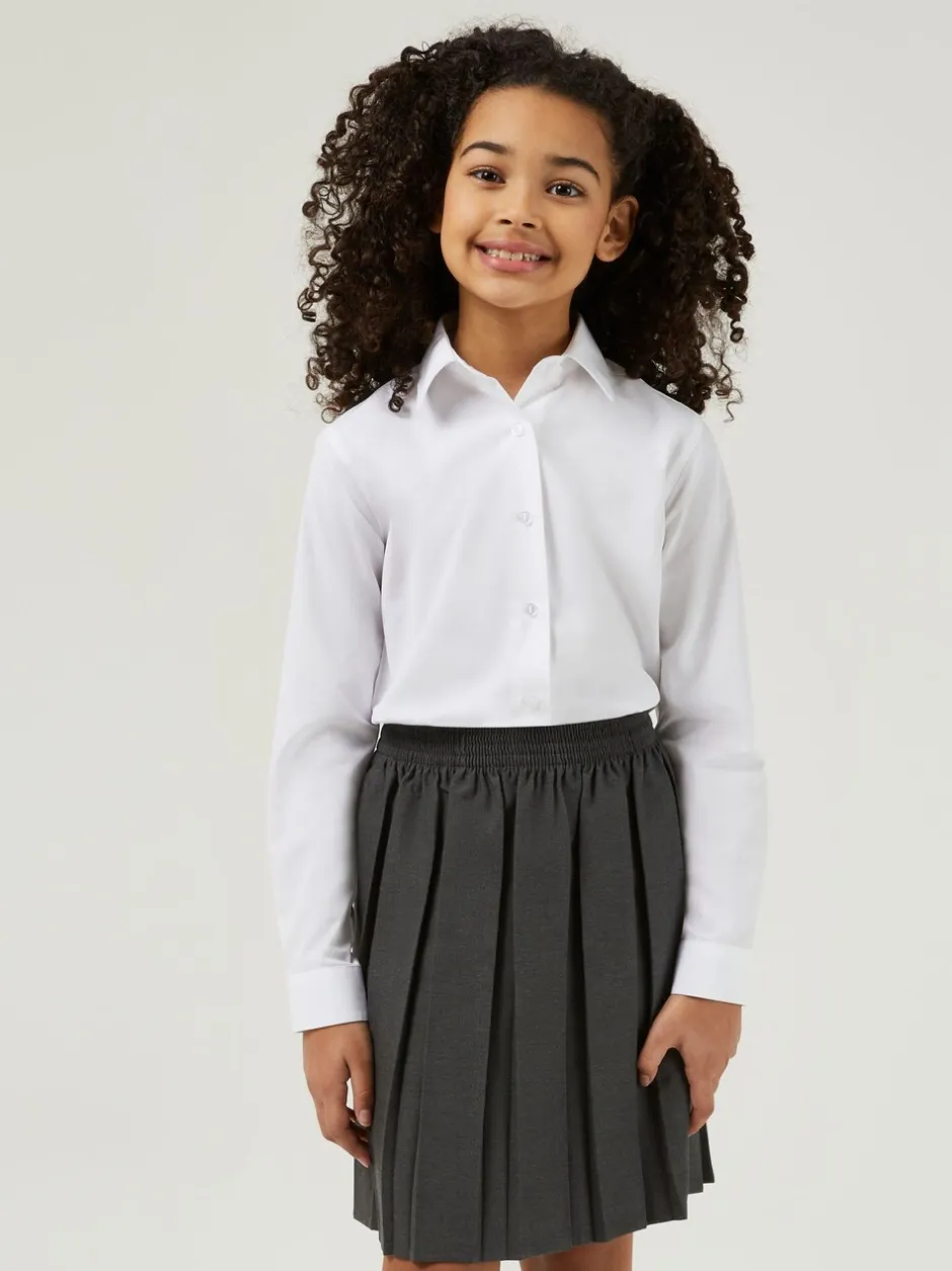 Overhemden En Blouses*Trutex - Verpakking van 3 witte schooloverhemden met lange mouwen en regular fit