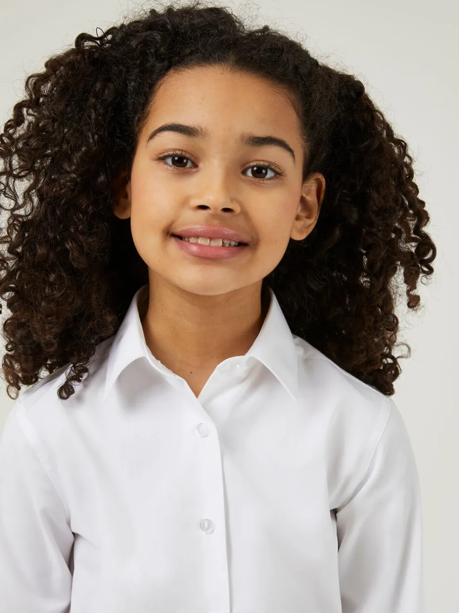 Overhemden En Blouses*Trutex - Verpakking van 3 witte schooloverhemden met lange mouwen en regular fit