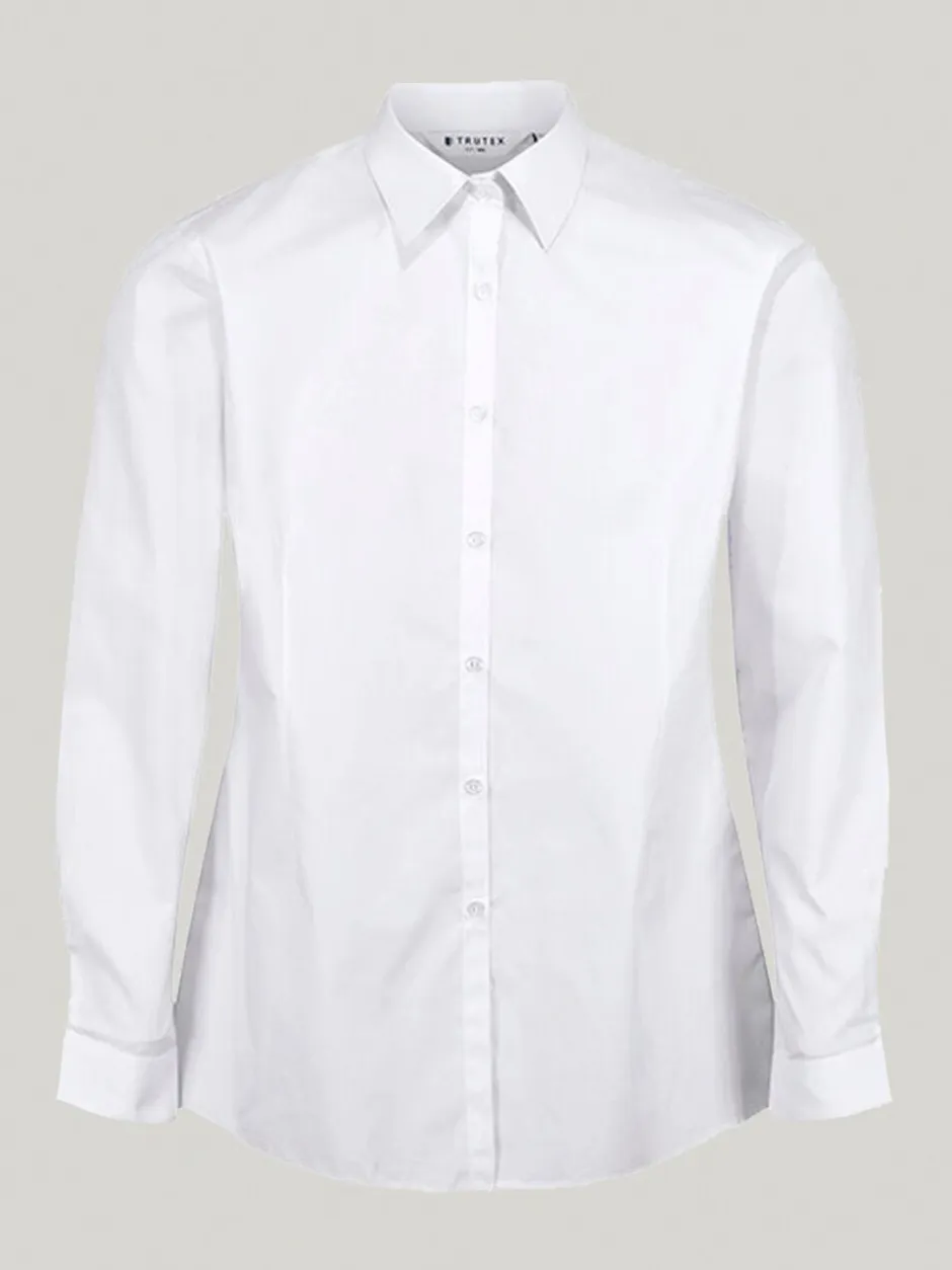 Overhemden En Blouses*Trutex - Verpakking van 3 witte schooloverhemden met lange mouwen en regular fit