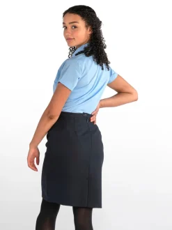 Overhemden En Blouses|Trutex Blauw Slim fit Korte mouwen 2 Pack School overhemden