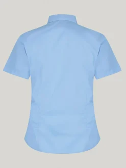Overhemden En Blouses|Trutex Blauw Slim fit Korte mouwen 2 Pack School overhemden