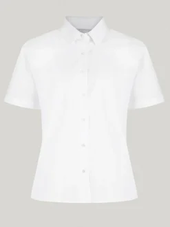 Overhemden En Blouses|Trutex White Regular Fit Short Sleeve 2 Pack School Shirts