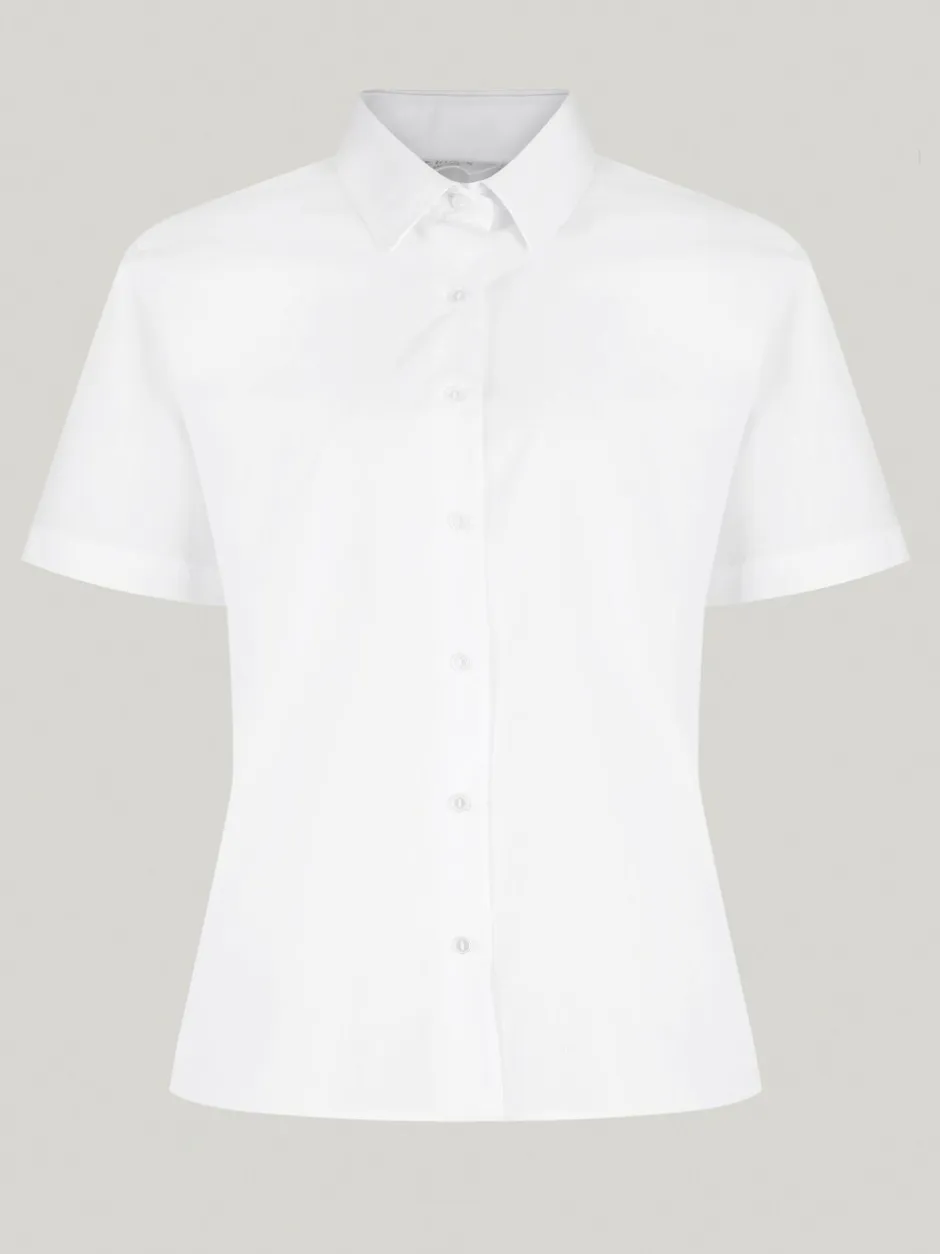 Overhemden En Blouses|Trutex White Regular Fit Short Sleeve 2 Pack School Shirts