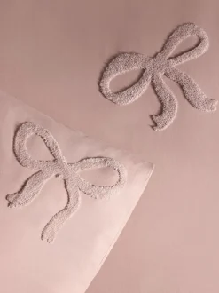 Kinderbeddengoed|Beddengoedsets En Dekbedovertrekken|Next Tufted Bows Cotton Duvet Cover and Pillowcase Set